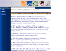 Tablet Screenshot of monarchdiagnostic.com